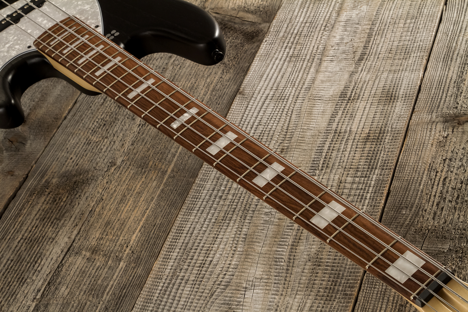 Sandberg California Tm4 Sl Superlight White Blocks All Active Pf - Black - Solid body elektrische bas - Variation 5