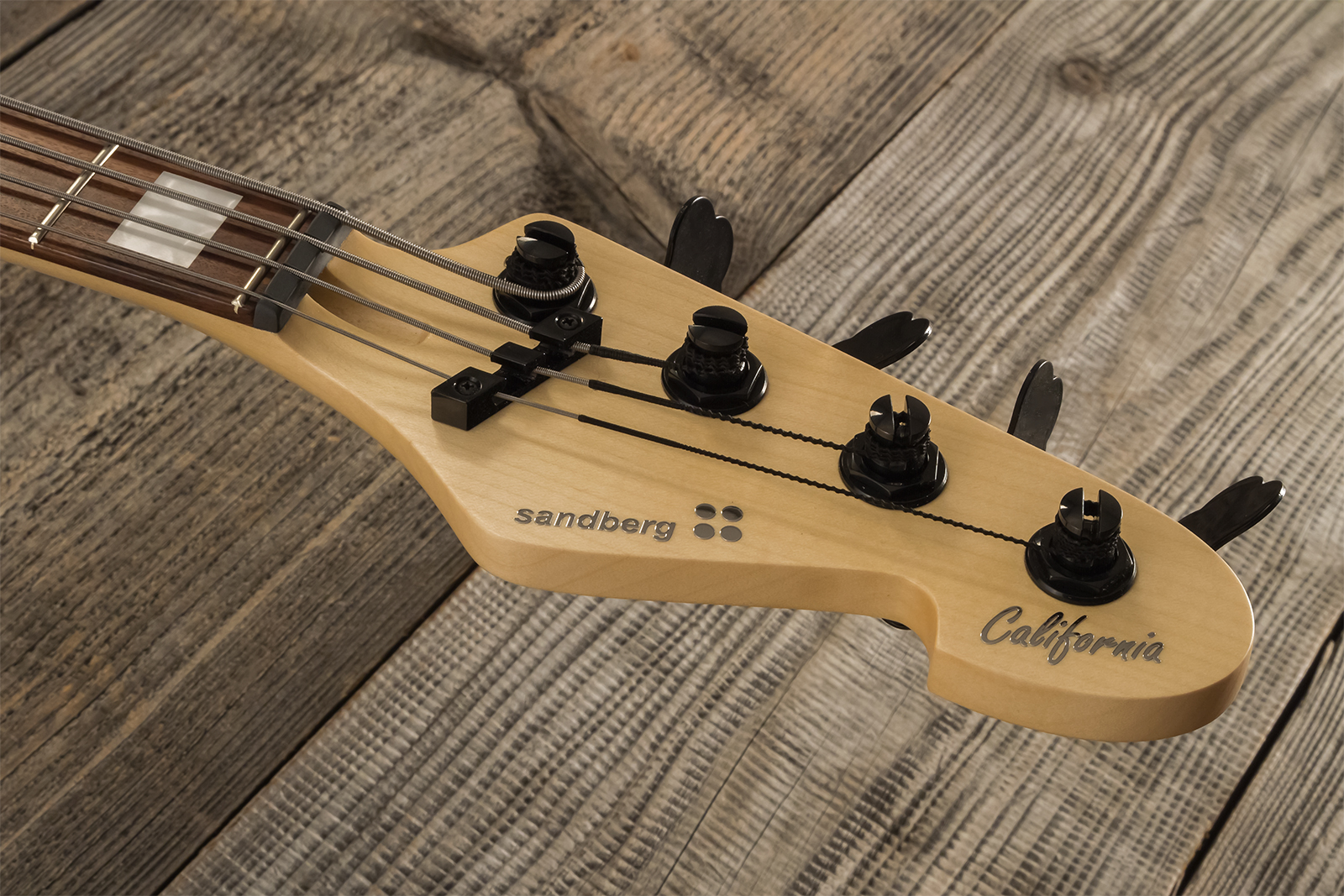 Sandberg California Tm4 Sl Superlight White Blocks All Active Pf - Black - Solid body elektrische bas - Variation 6