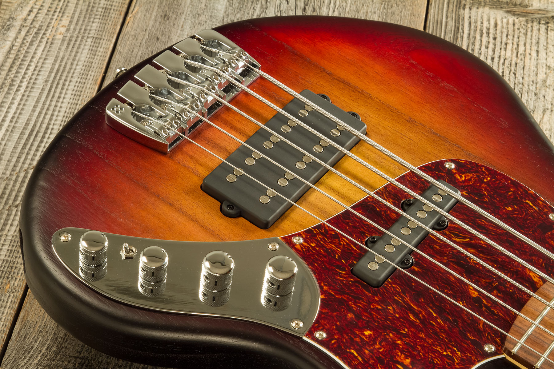 Sandberg California Tm5 Sl Superlight 5c All Active Pf #45195 - 3-tone Sunburst - Solid body elektrische bas - Variation 3
