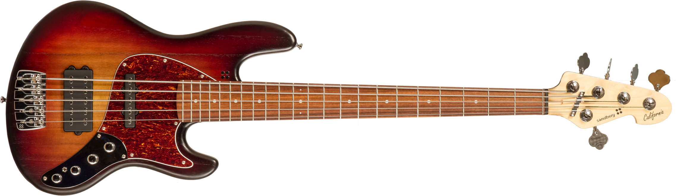 Sandberg California Tm5 Sl Superlight 5c All Active Pf #45195 - 3-tone Sunburst - Solid body elektrische bas - Main picture