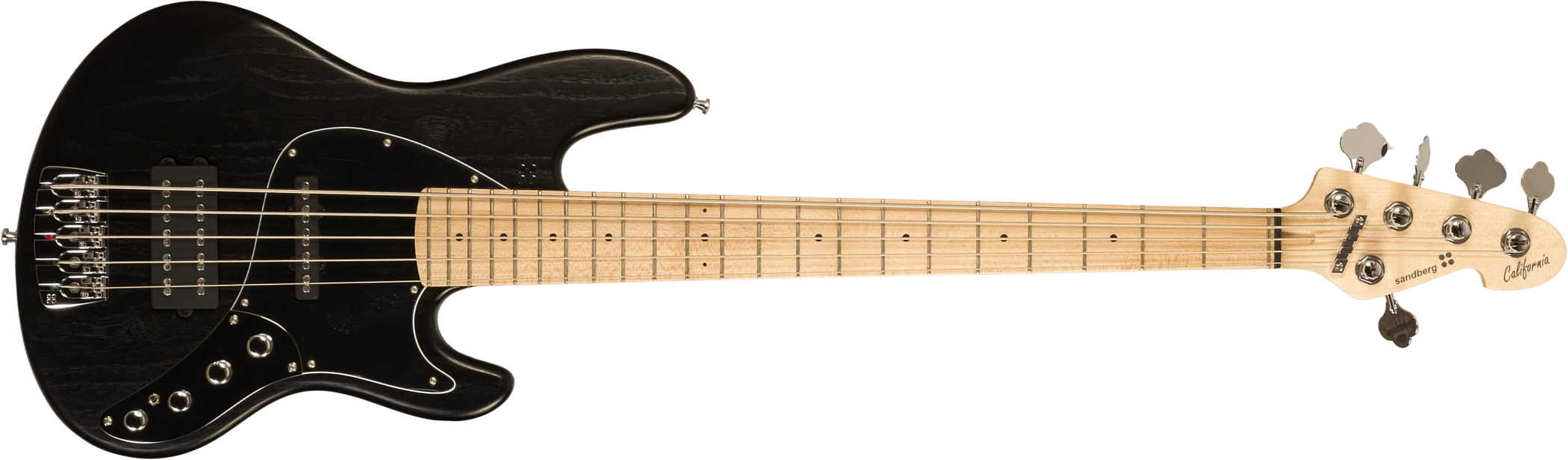 Sandberg California Tm5 Sl Superlight Black Dots 5c All Active Mn - Black - Solid body elektrische bas - Main picture