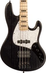 Solid body elektrische bas Sandberg California TM4 SL Superlight (MN, Black Blocks) - Matt black