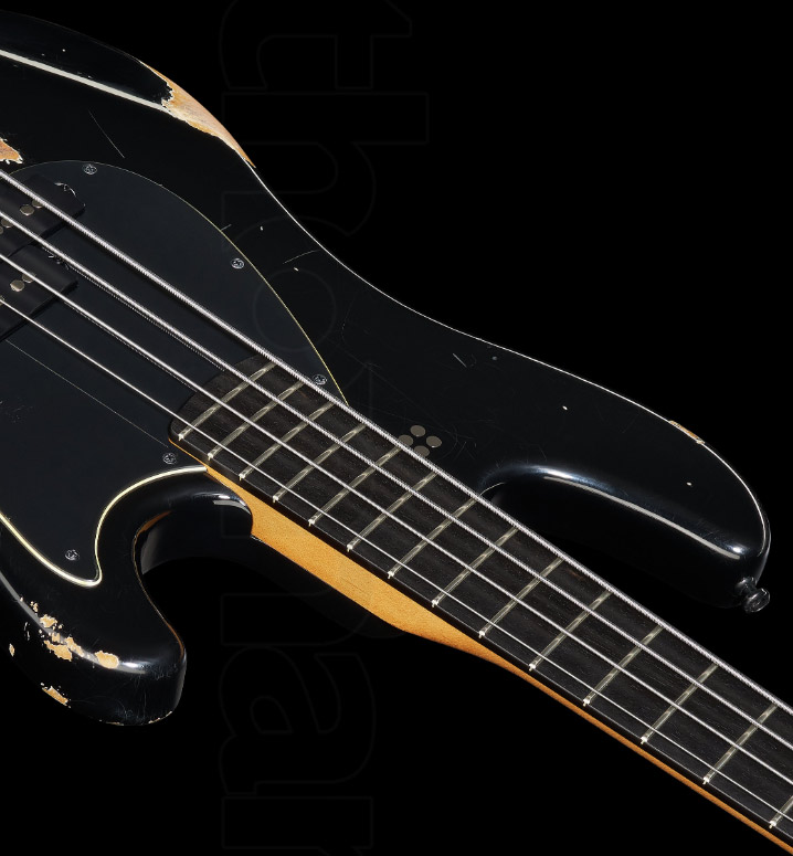 Sandberg Oliver Riedel California Vm4 Signature All Active Eb - Black Hardcore Aged - Solid body elektrische bas - Variation 3