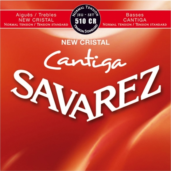 Savarez Jeu De 6 Cordes Acoustic / Classique (6) 510cr Cantiga New Cristal Tension Normale - Nylonsnaren voor klassieke gitaar - Main picture