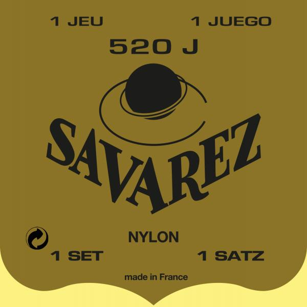 Savarez Jeu De 6 Cordes Classic 520j Savarez Nylon Jaune Tension Tres Forte - Nylonsnaren voor klassieke gitaar - Main picture