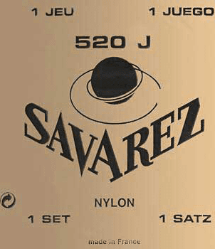 Savarez Jeu De 6 Cordes Classic 520j Savarez Nylon Jaune Tension Tres Forte - Nylonsnaren voor klassieke gitaar - Main picture