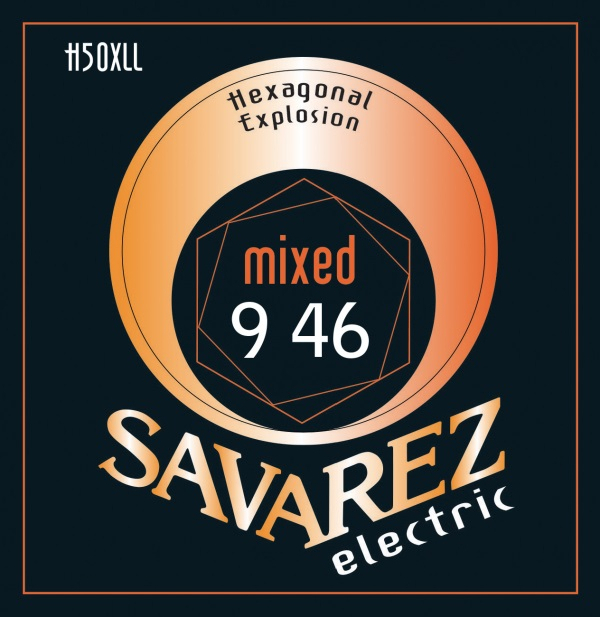 Savarez Jeu De 6 Cordes H50xl Hexagonal Explosion 09-46 - Elektrische gitaarsnaren - Main picture