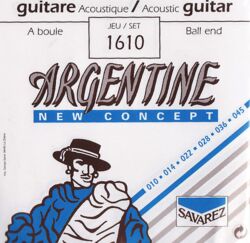 Westerngitaarsnaren Savarez Argentine 1610 bleu à boule - Snarenset