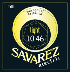 Elektrische gitaarsnaren Savarez H50L HEXAGONAL EXPLOSION 10-46 - Snarenset