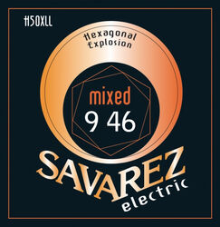 Elektrische gitaarsnaren Savarez H50XL HEXAGONAL EXPLOSION 09-46 - Snarenset
