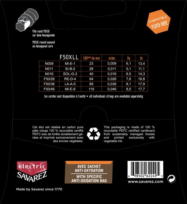 Savarez F50xll Focus 09-46 - Elektrische gitaarsnaren - Variation 1