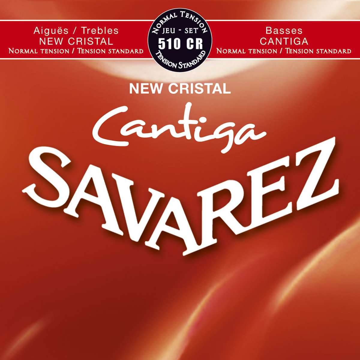 Savarez Jeu De 6 Cordes Acoustic / Classique (6) 510cr Cantiga New Cristal Tension Normale - Nylonsnaren voor klassieke gitaar - Variation 1