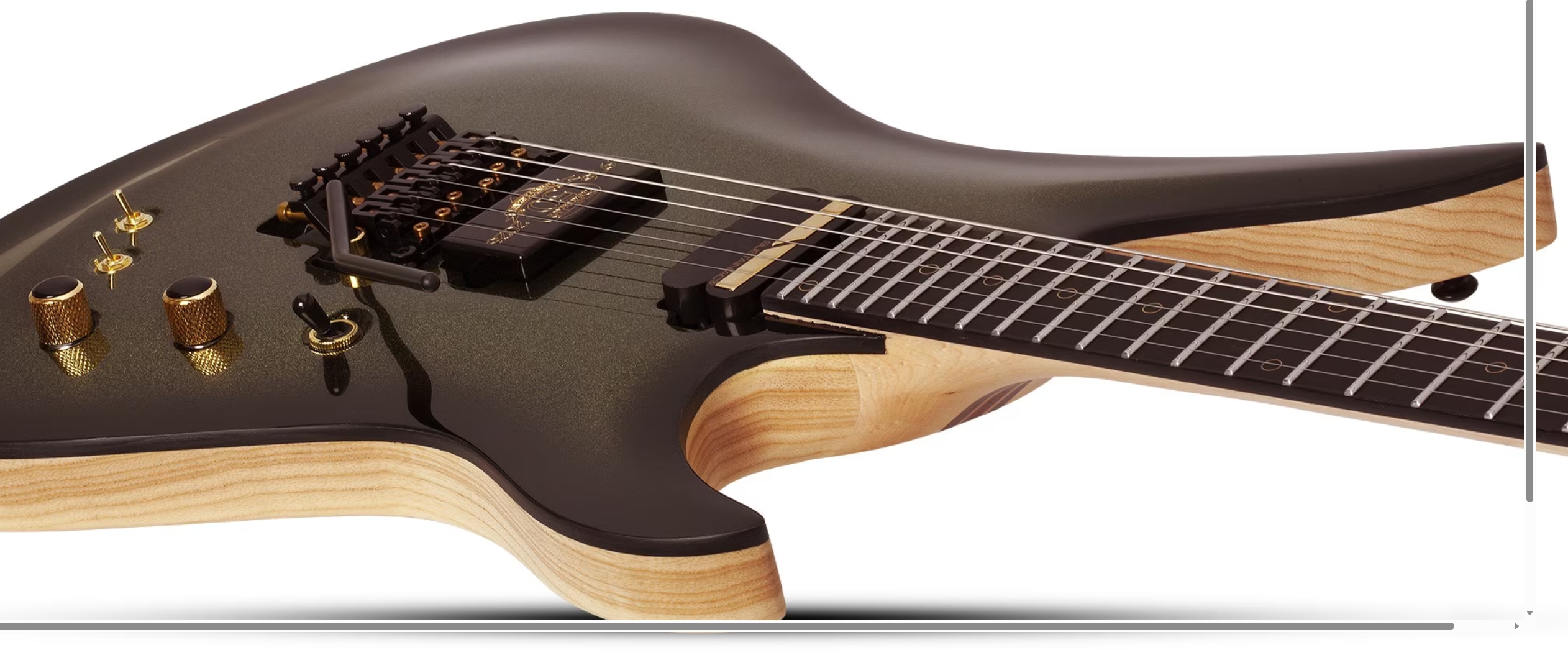 Schecter Avenger Fr-s 50th Ann. 2h Sustainiac Fr Eb - 50th Gold Burst - Metal elektrische gitaar - Variation 3