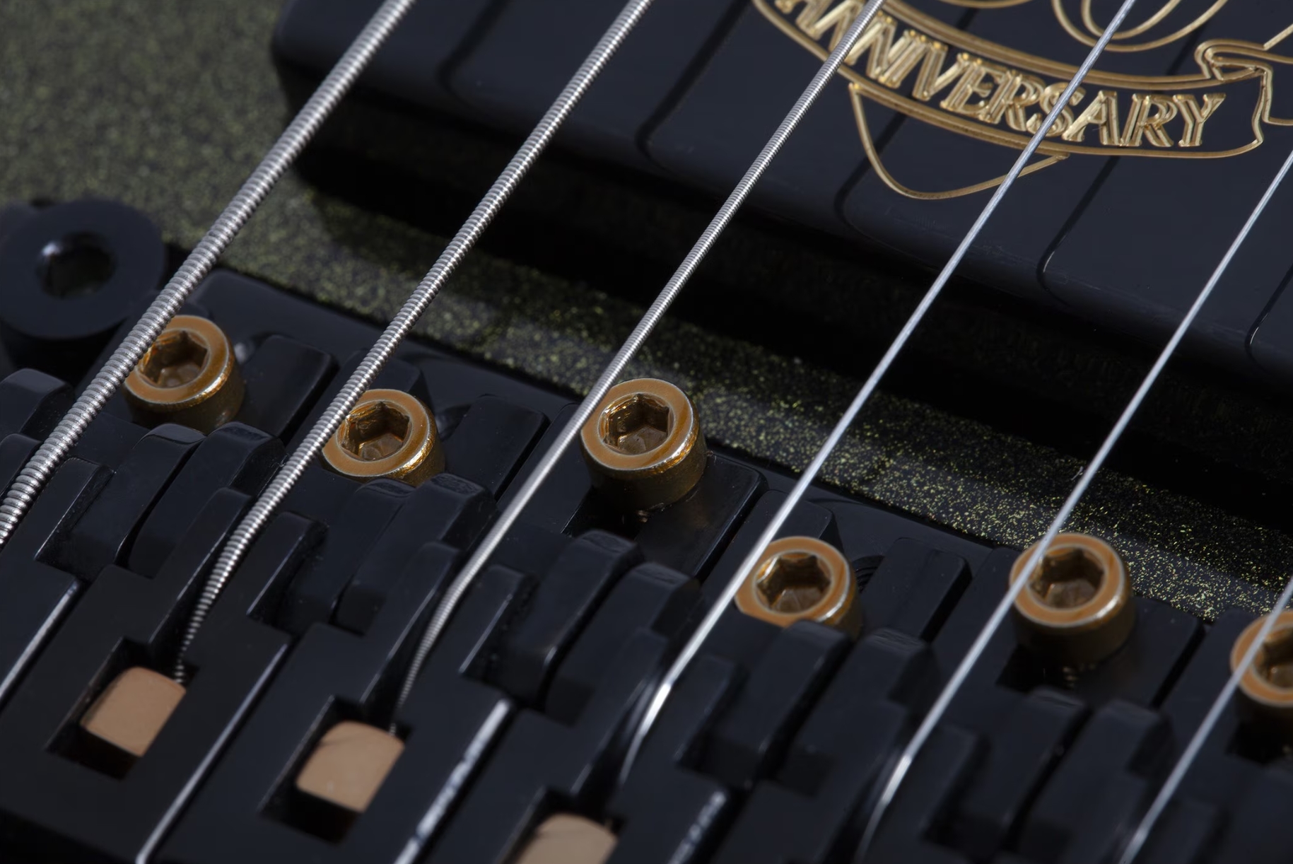 Schecter Avenger Fr-s 50th Ann. 2h Sustainiac Fr Eb - 50th Gold Burst - Metal elektrische gitaar - Variation 6