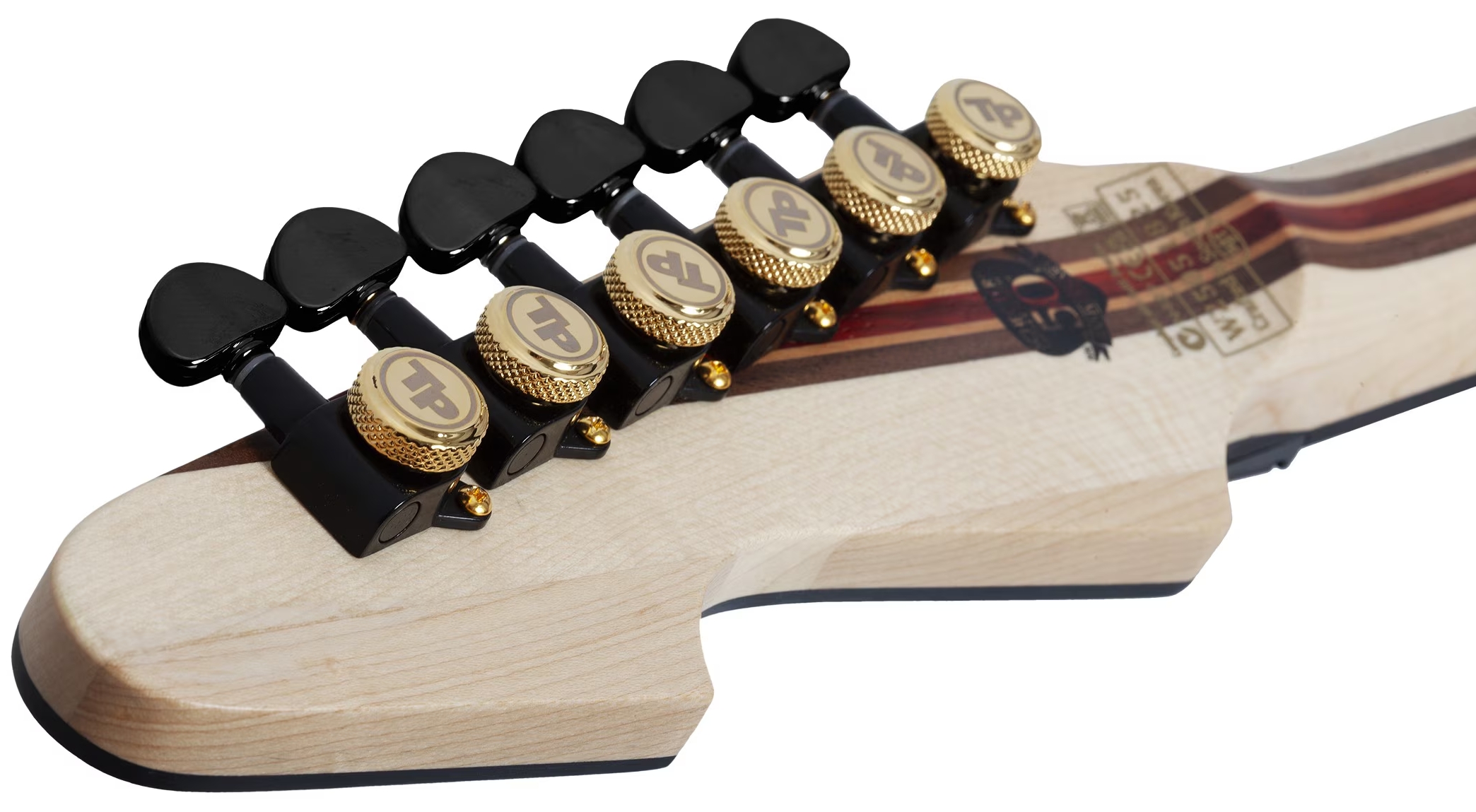 Schecter Avenger Fr-s 50th Ann. 2h Sustainiac Fr Eb - 50th Gold Burst - Metal elektrische gitaar - Variation 8