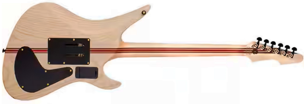 Schecter Avenger Fr-s 50th Ann. Lh Gaucher 2h Sustainiac Fr Eb - 50th Gold Burst - Metal elektrische gitaar - Variation 1