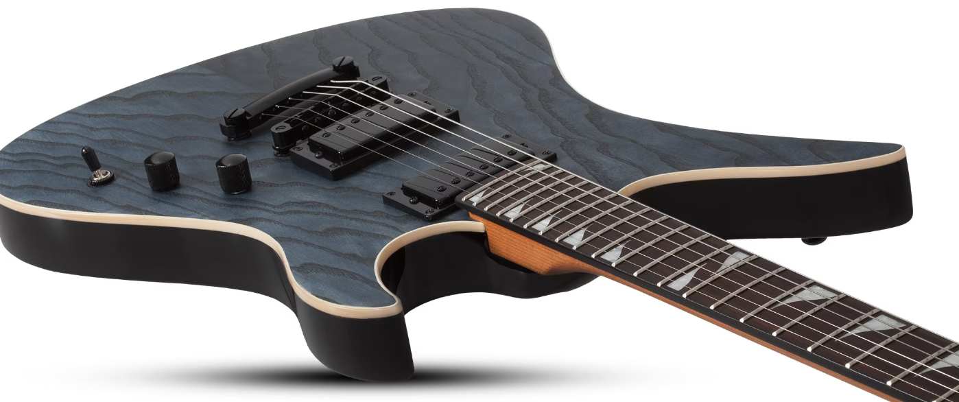 Schecter Avenger Standard 2h Ht Rw - Charcoal Satin - Metalen elektrische gitaar - Variation 2