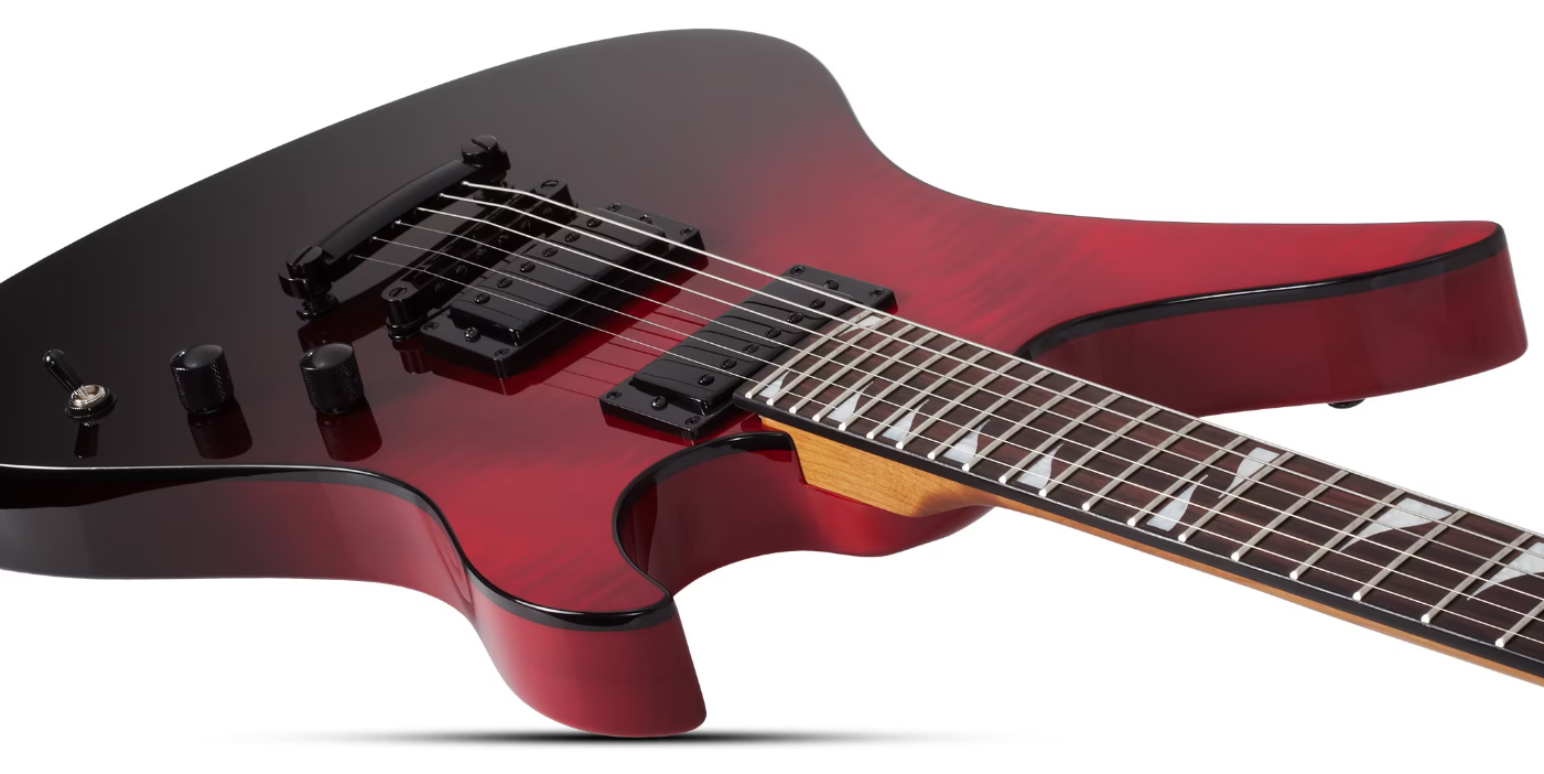 Schecter Avenger Standard 2h Ht Rw - Blood Burst - Metalen elektrische gitaar - Variation 2