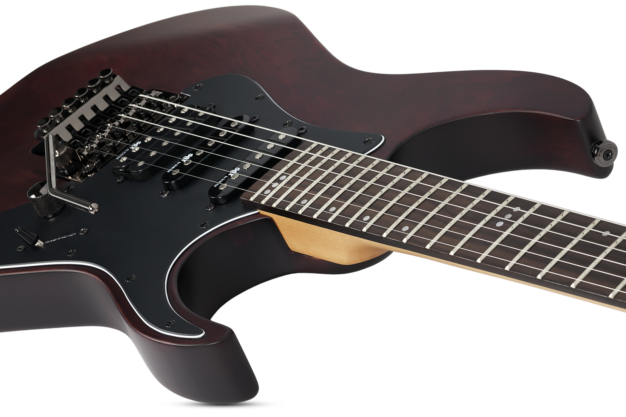 Schecter Banshee 6 Fr Sgr Hss Rw - Walnut Satin - Elektrische gitaar in Str-vorm - Variation 4