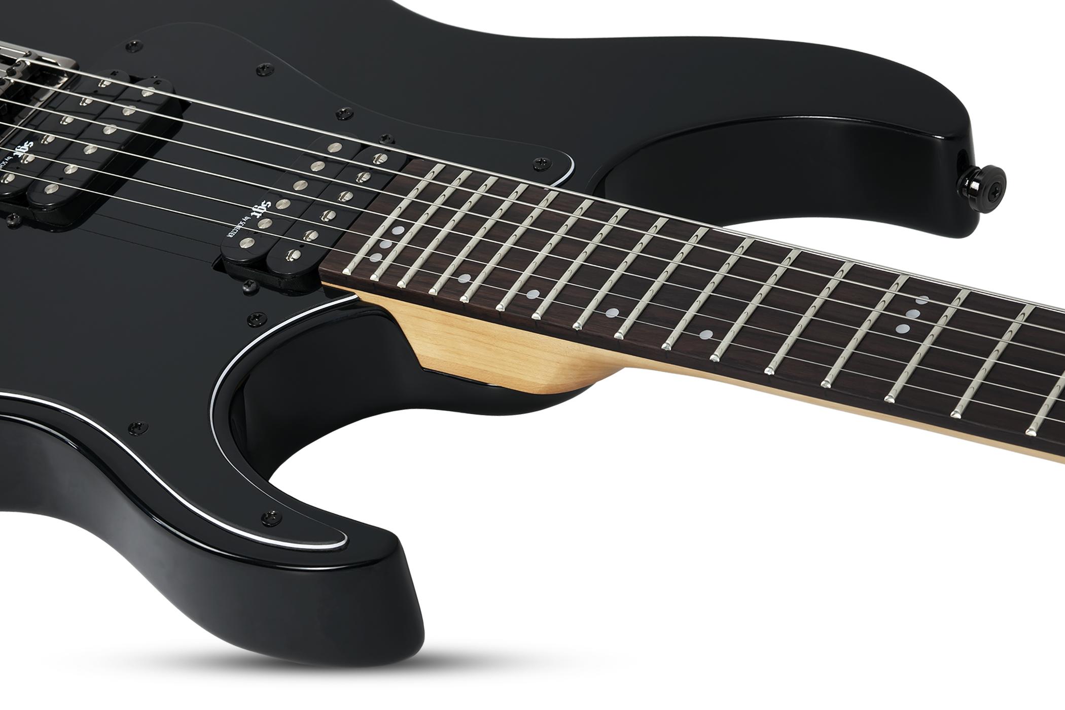 Schecter Banshee 6 Sgr 2h Ht Rw - Gloss Black - Elektrische gitaar in Str-vorm - Variation 2