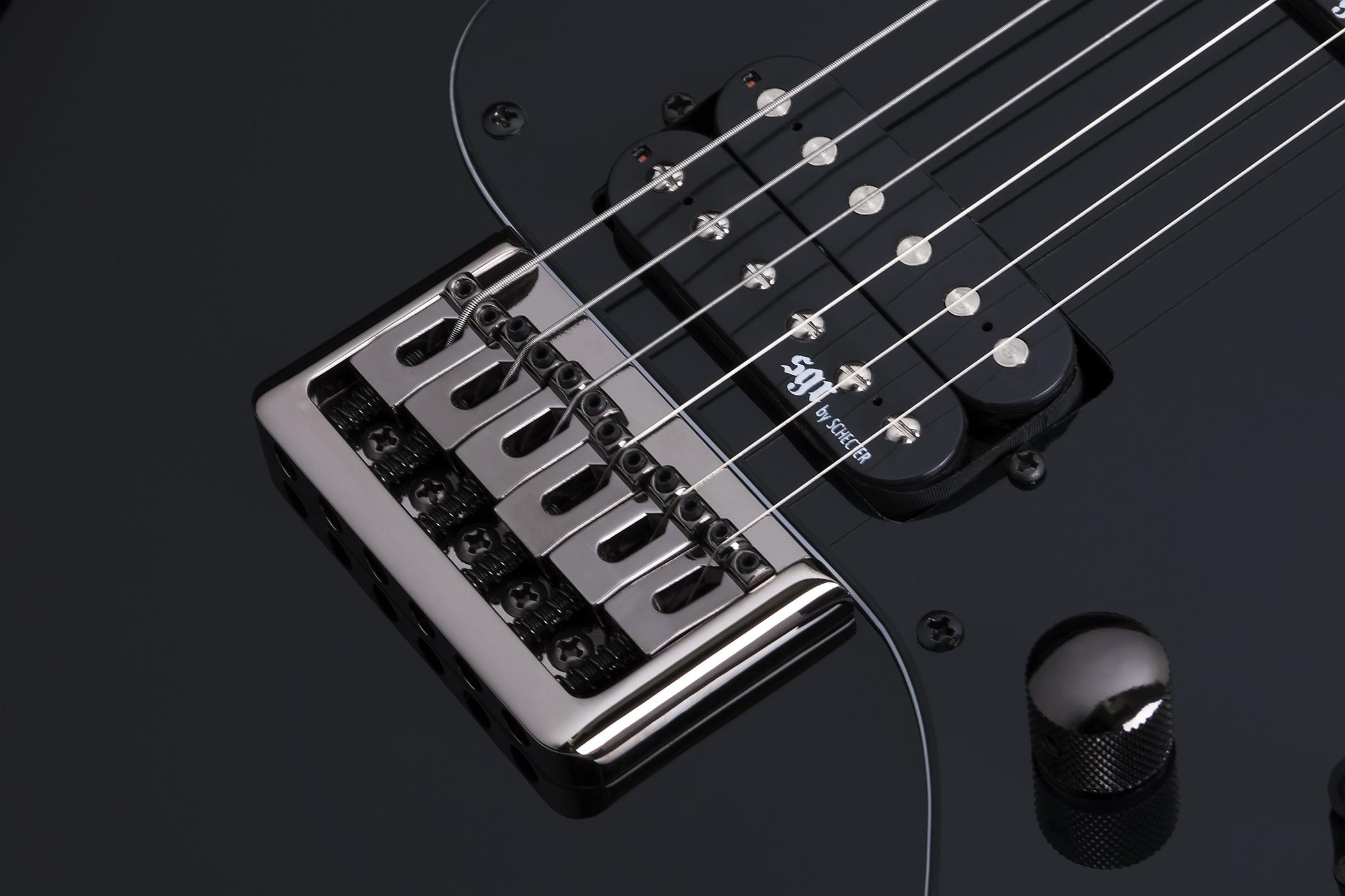 Schecter Banshee 6 Sgr 2h Ht Rw - Gloss Black - Elektrische gitaar in Str-vorm - Variation 3