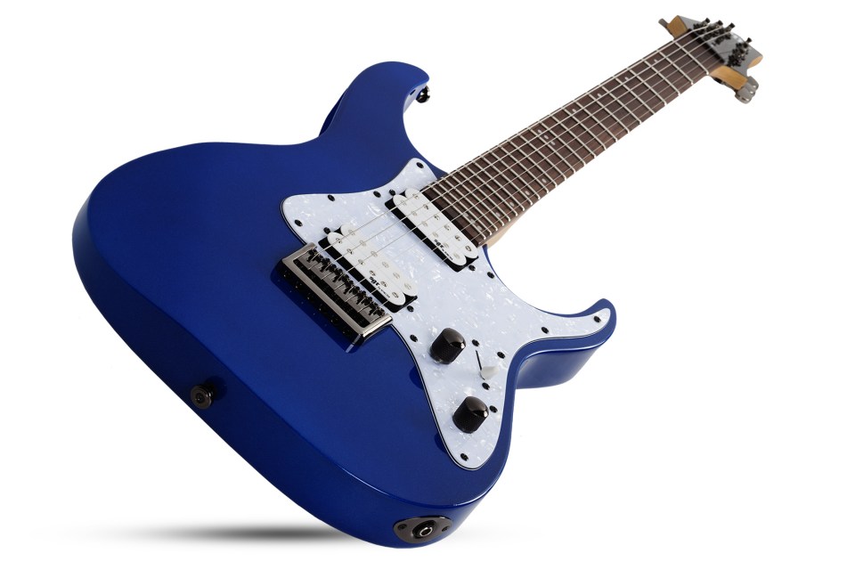 Schecter Banshee 6 Sgr 2h Ht Rw - Electric Blue - Elektrische gitaar in Str-vorm - Variation 1