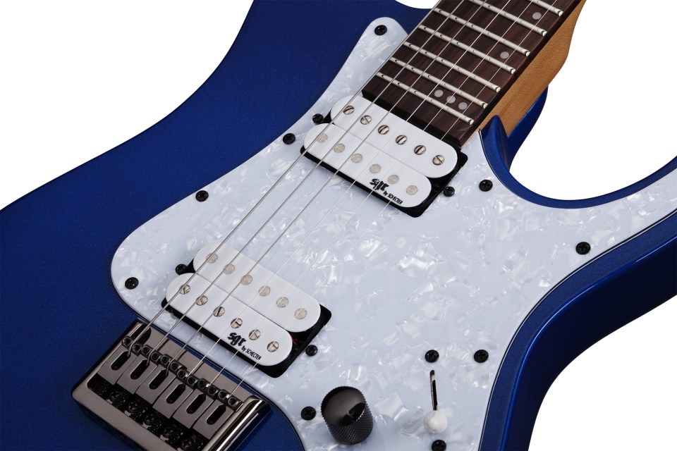 Schecter Banshee 6 Sgr 2h Ht Rw - Electric Blue - Elektrische gitaar in Str-vorm - Variation 2