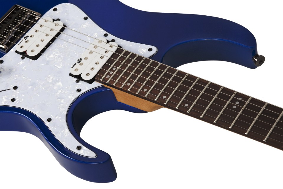 Schecter Banshee 6 Sgr 2h Ht Rw - Electric Blue - Elektrische gitaar in Str-vorm - Variation 3