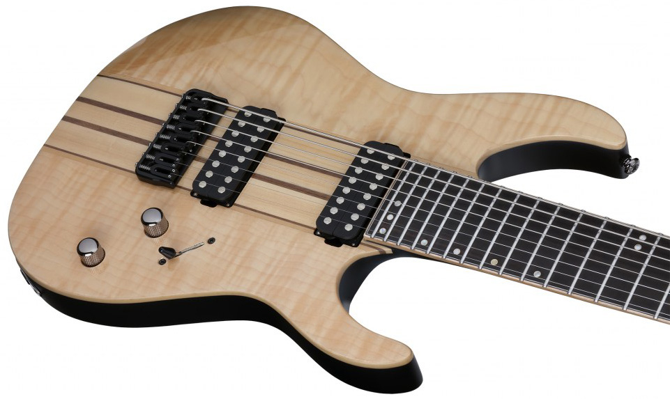 Schecter Banshee Elite-8 Hh Ht - Gloss Natural - Bariton elektrische gitaar - Variation 2