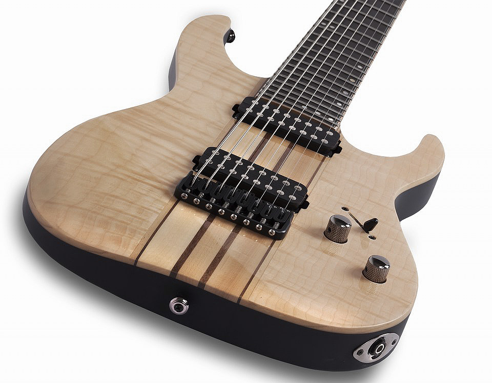 Schecter Banshee Elite-8 Hh Ht - Gloss Natural - Bariton elektrische gitaar - Variation 3