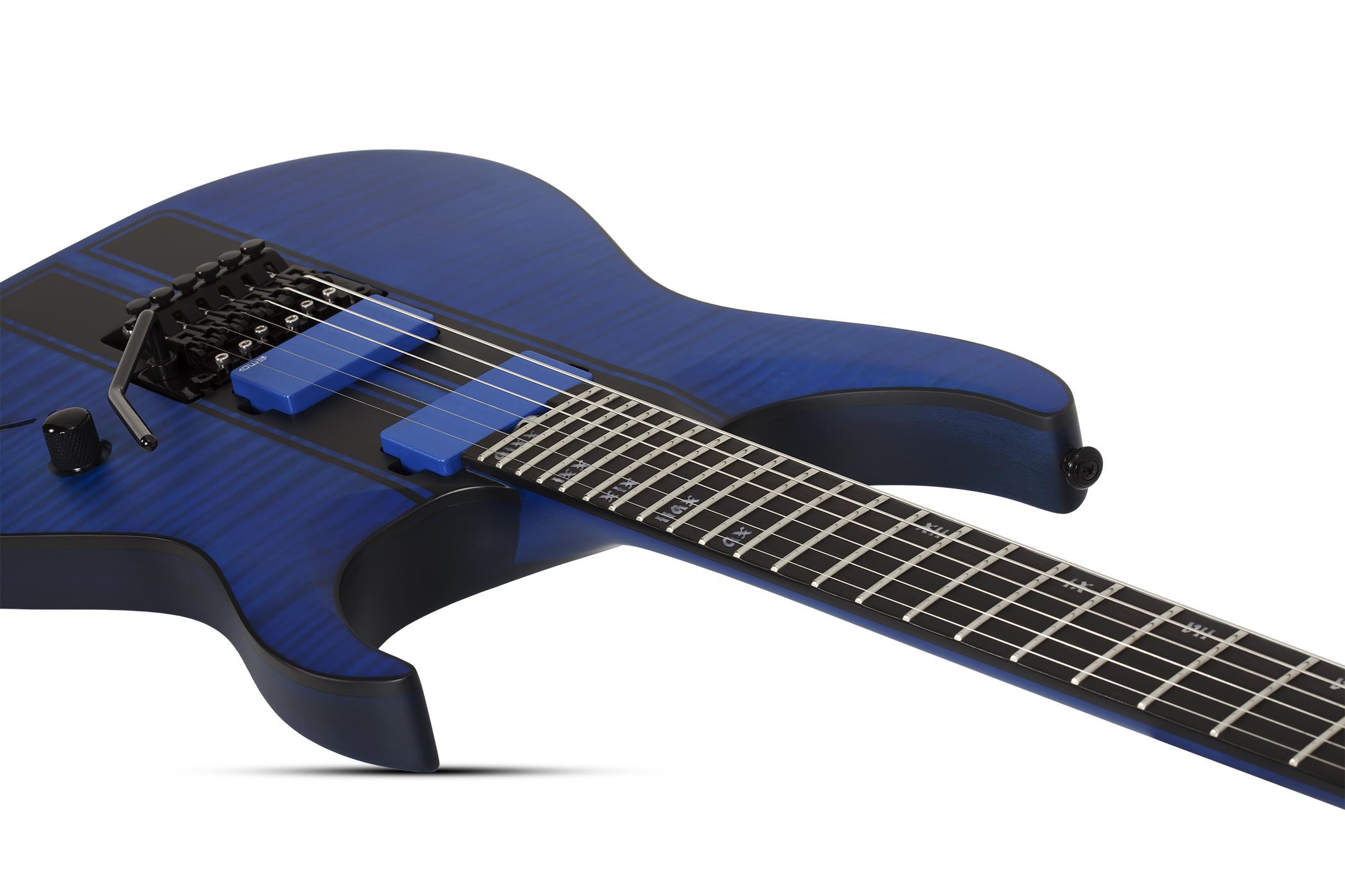 Schecter Banshee Gt Fr 2h Emg Eb - Satin Trans Blue - Elektrische gitaar in Str-vorm - Variation 2