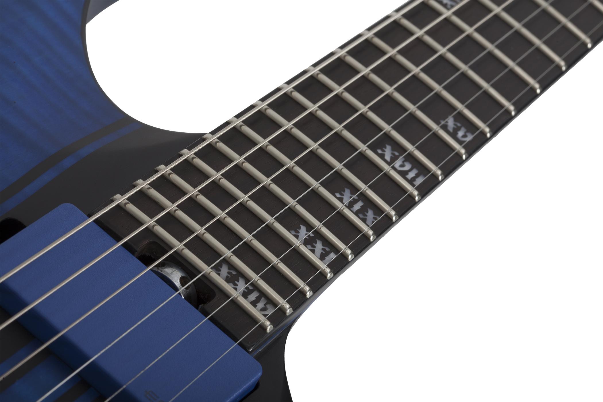 Schecter Banshee Gt Fr 2h Emg Eb - Satin Trans Blue - Elektrische gitaar in Str-vorm - Variation 7