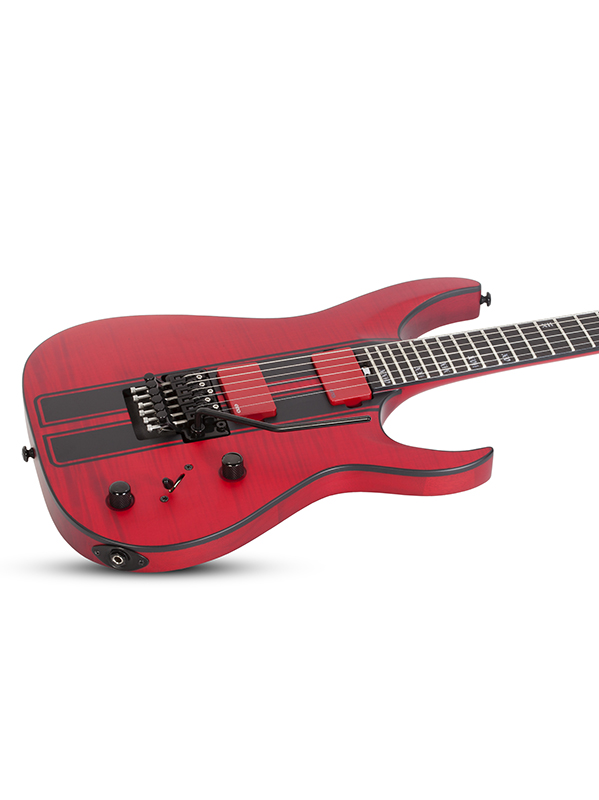 Schecter Banshee Gt Fr Emg 2h Eb - Trans Red - Elektrische gitaar in Str-vorm - Variation 2