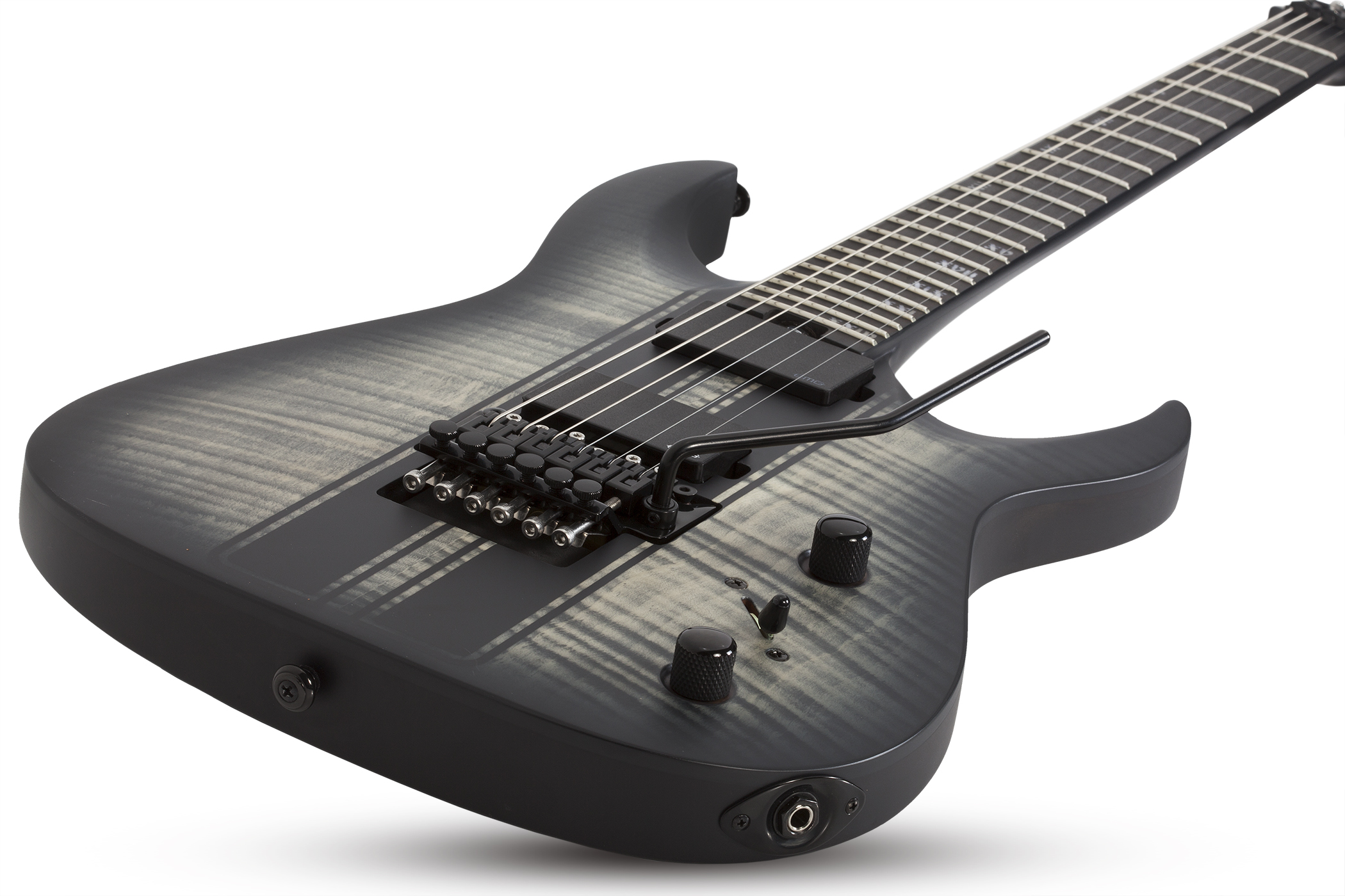 Schecter Banshee Gt Fr 2h Emg Eb - Satin Charcoal Burst - Elektrische gitaar in Str-vorm - Variation 1