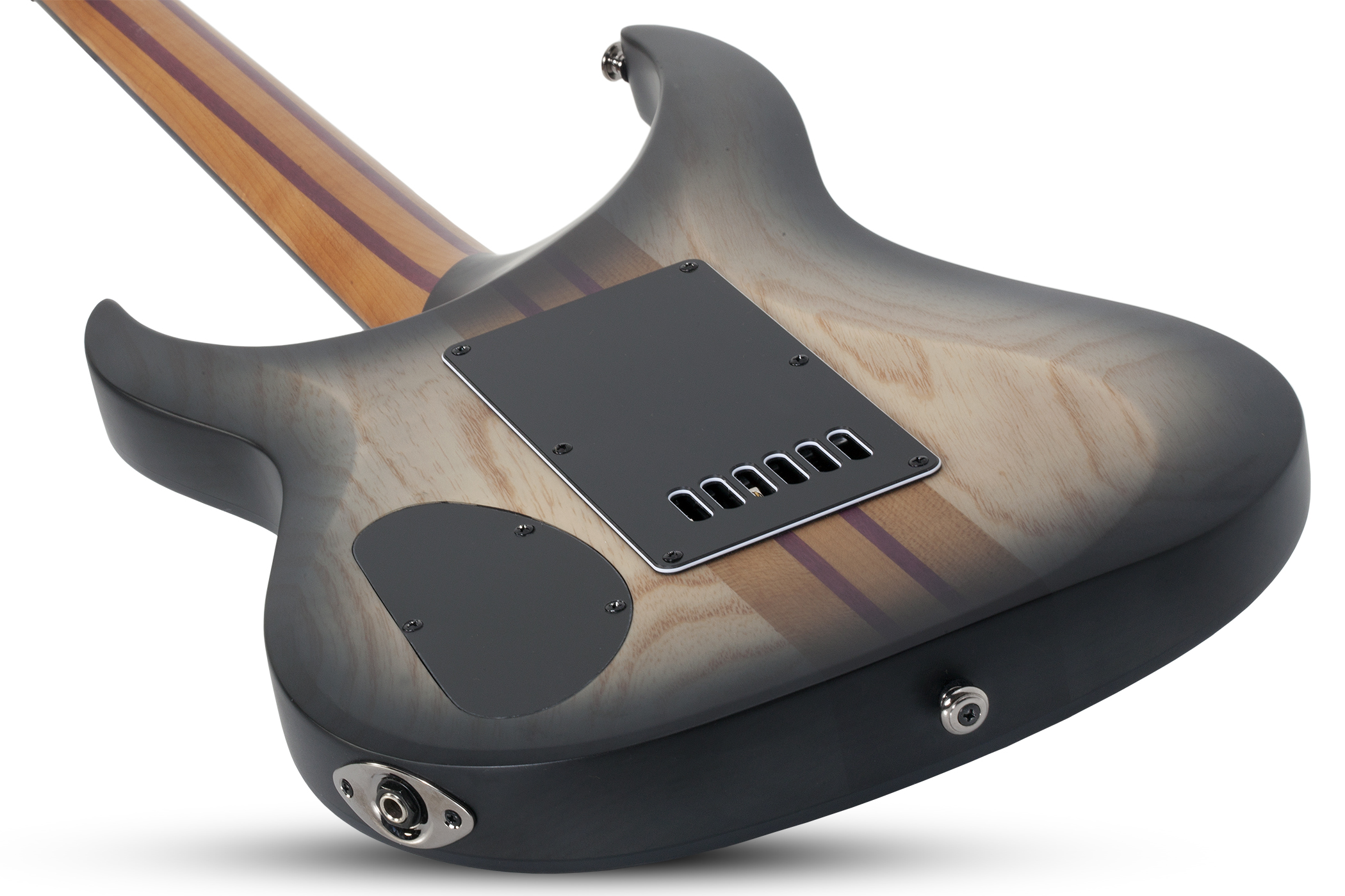 Schecter Banshee Mach-6 Evertune 2h Lundgren Ht Eb - Fallout Burst - Elektrische gitaar in Str-vorm - Variation 2