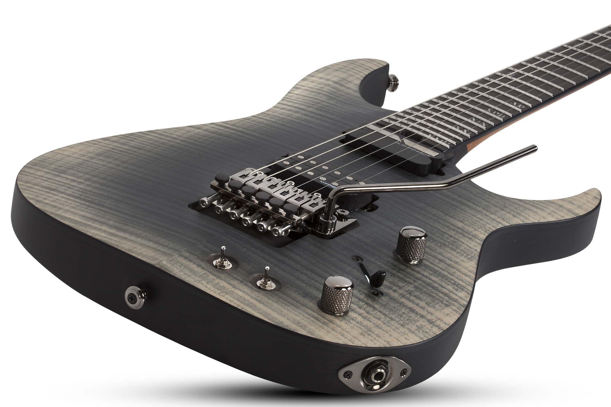 Schecter Banshee Mach-6 Fr S 2h Lundgren Sustainiac Eb - Fallout Burst - Elektrische gitaar in Str-vorm - Variation 1