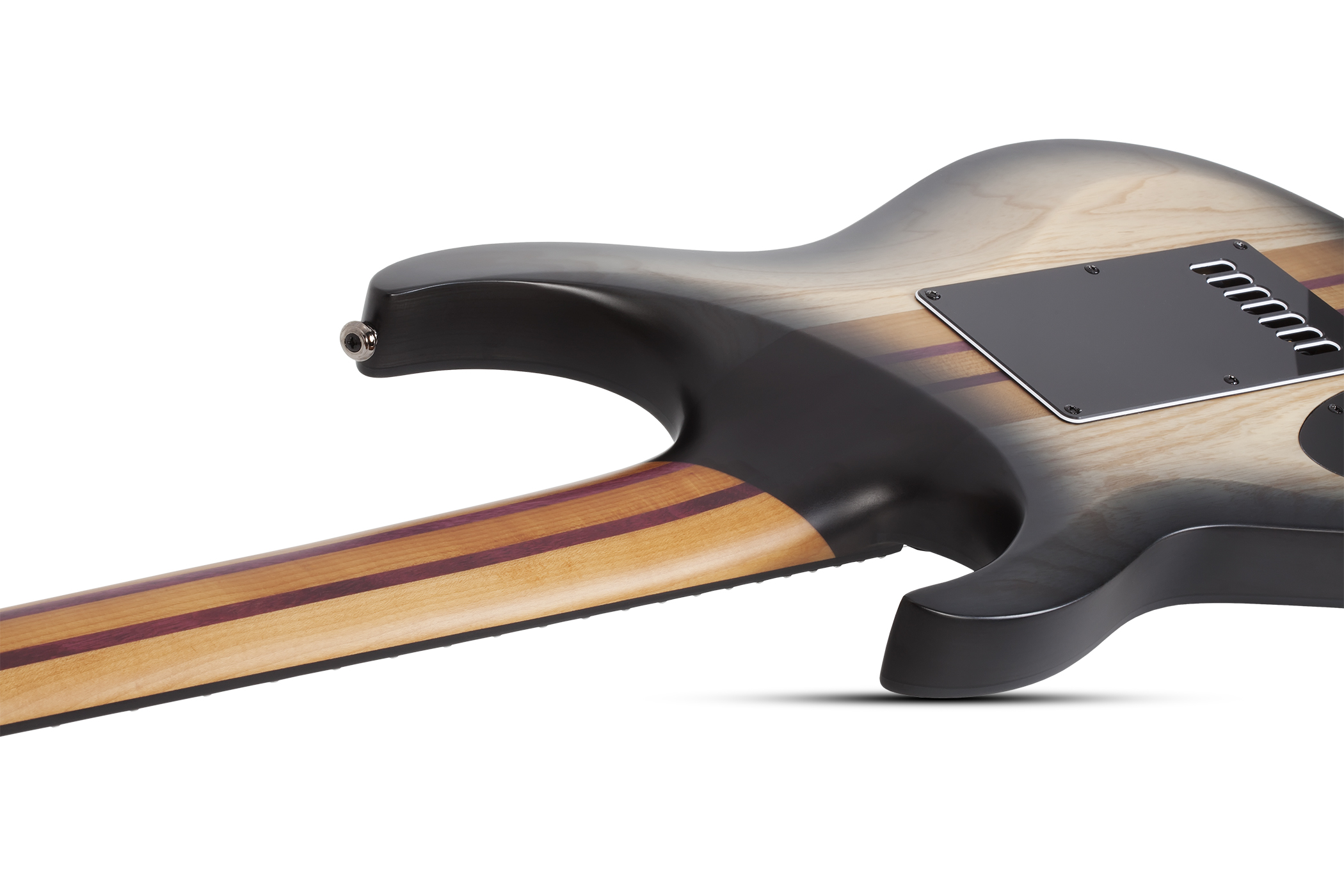 Schecter Banshee Mach-7 Evertune 7c 2h Lundgren Ht Eb - Fallout Burst - 7-snarige elektrische gitaar - Variation 2