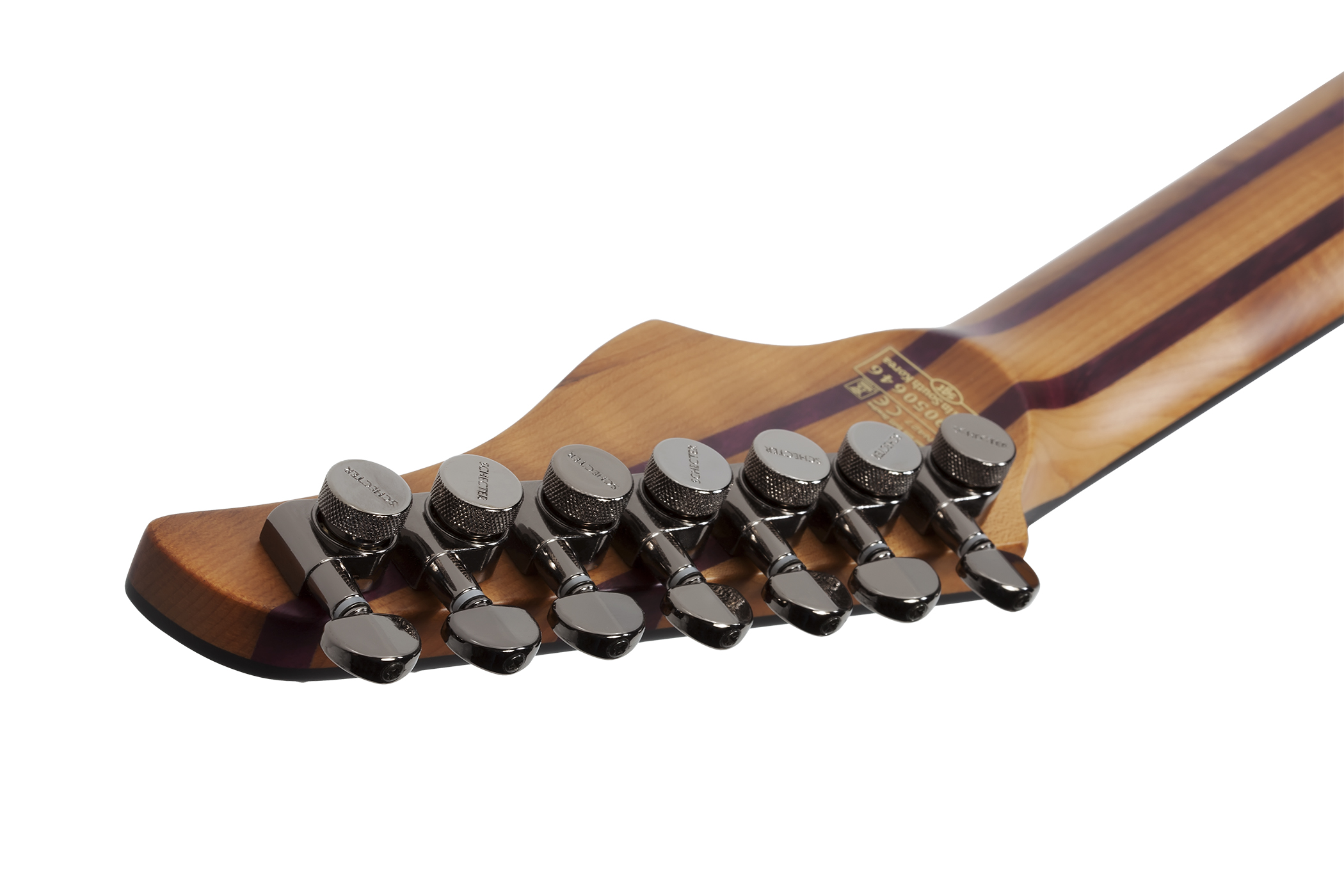 Schecter Banshee Mach-7 Evertune 7c 2h Lundgren Ht Eb - Fallout Burst - 7-snarige elektrische gitaar - Variation 5