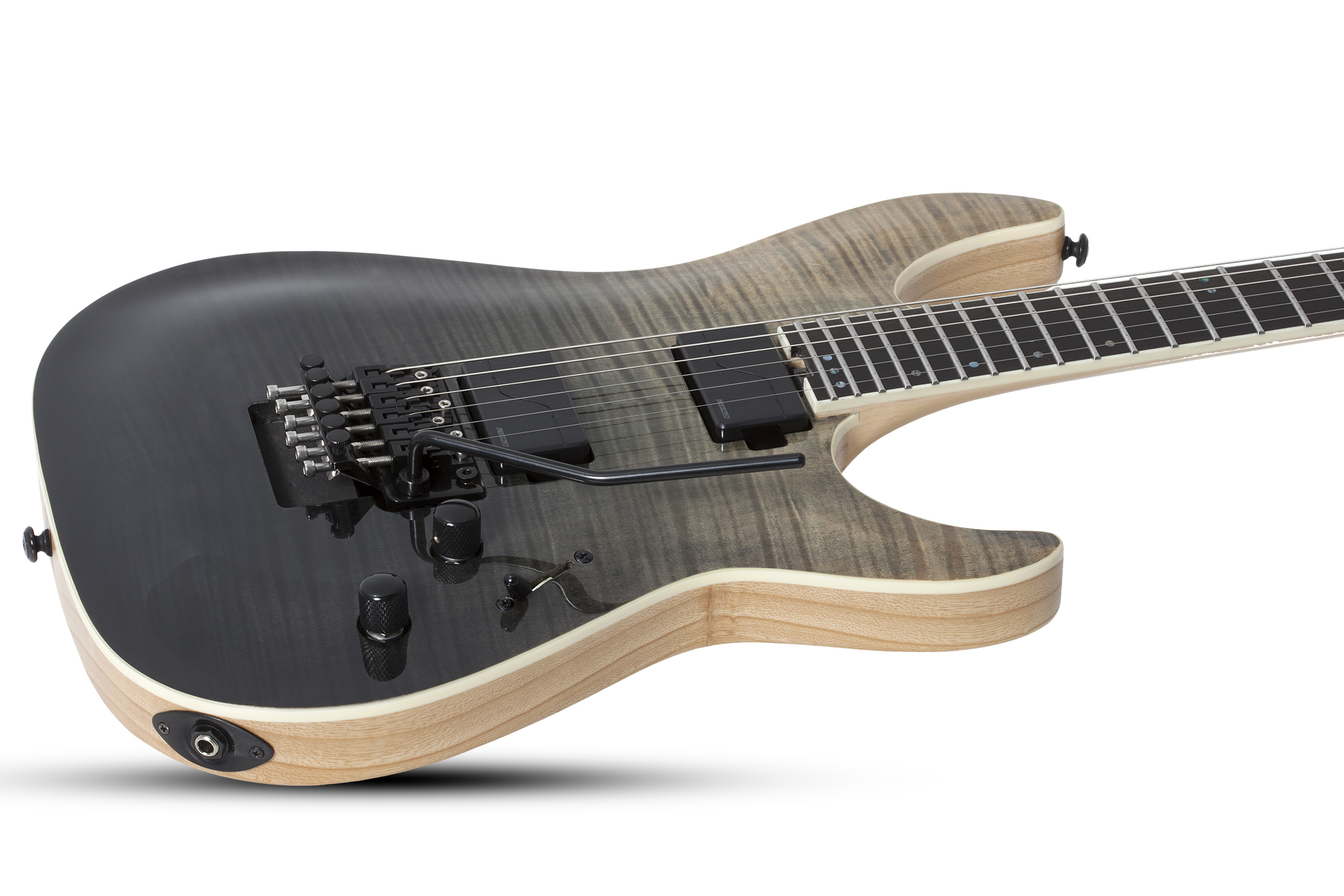 Schecter C-1 Fr Sls Elite 2h Fishman Fluence Modern Eb - Black Fade Burst - Elektrische gitaar in Str-vorm - Variation 1