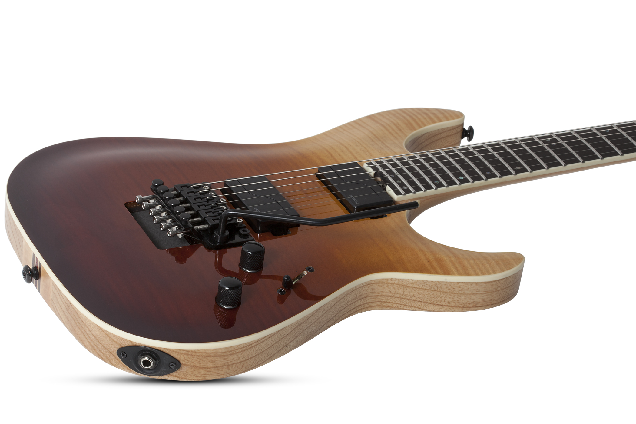 Schecter C-1 Fr Sls Elite 2h Fishman Fluence Modern Eb - Antique Fade Burst - Elektrische gitaar in Str-vorm - Variation 2