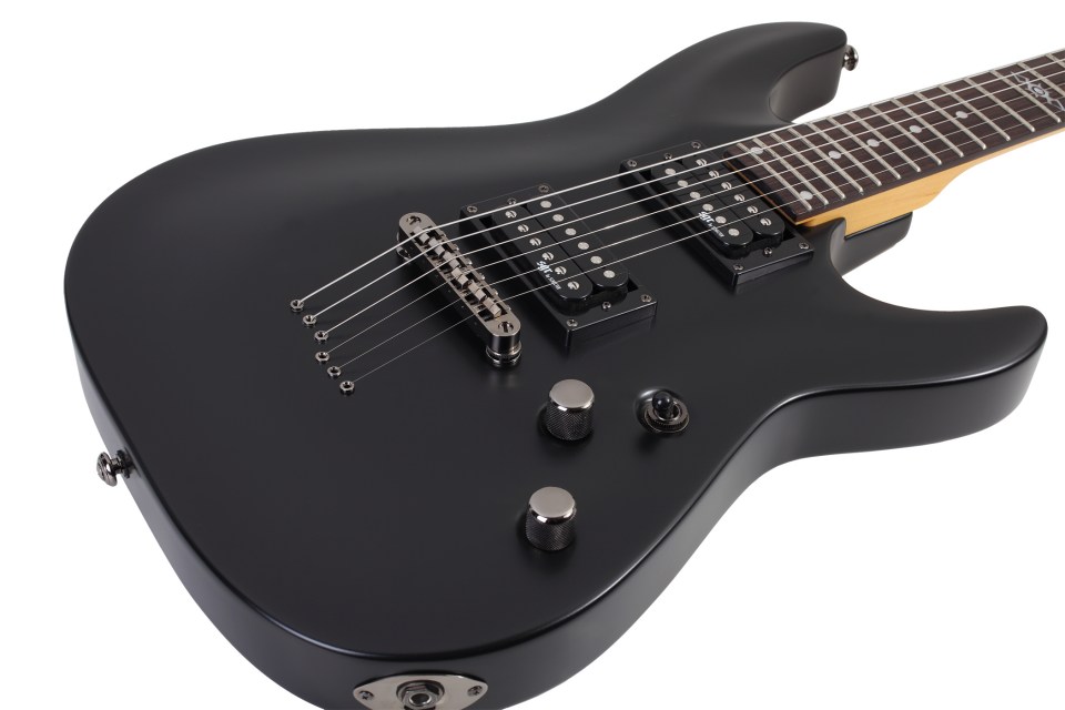 Sgr By Schecter C-1 2h Ht Rw - Midnight Satin Black - Elektrische gitaar in Str-vorm - Variation 1