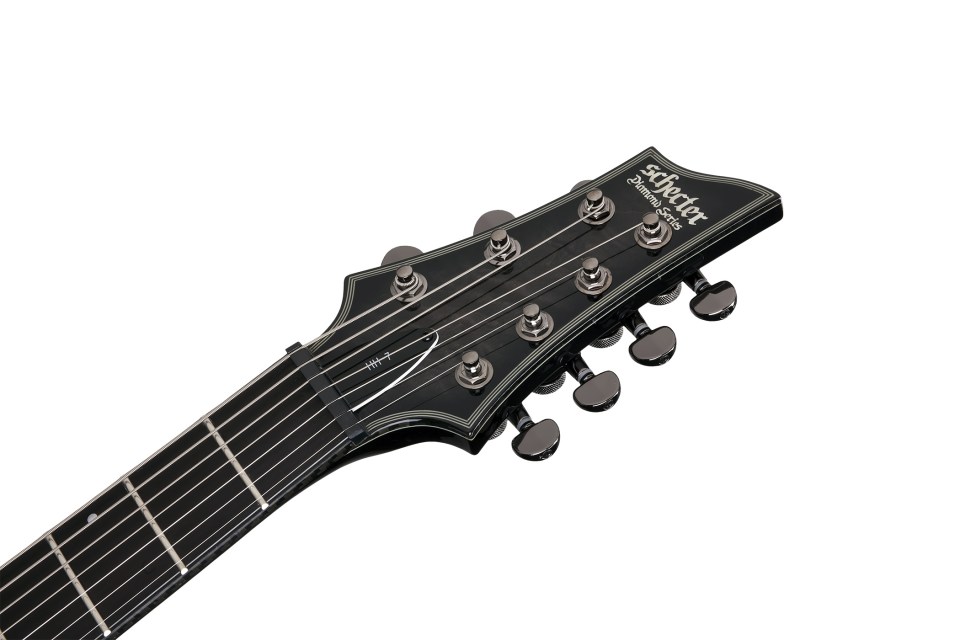 Schecter C-7 Hellraiser Hybrid 7c 2h Emg Ht - Trans Black Burst - 7-snarige elektrische gitaar - Variation 4