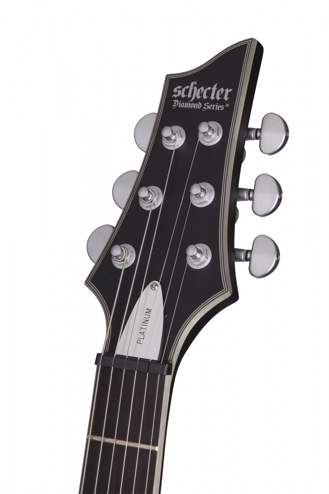 Schecter C-1 Platinum 2h Emg Ht Eb - Satin Black - Elektrische gitaar in Str-vorm - Variation 3