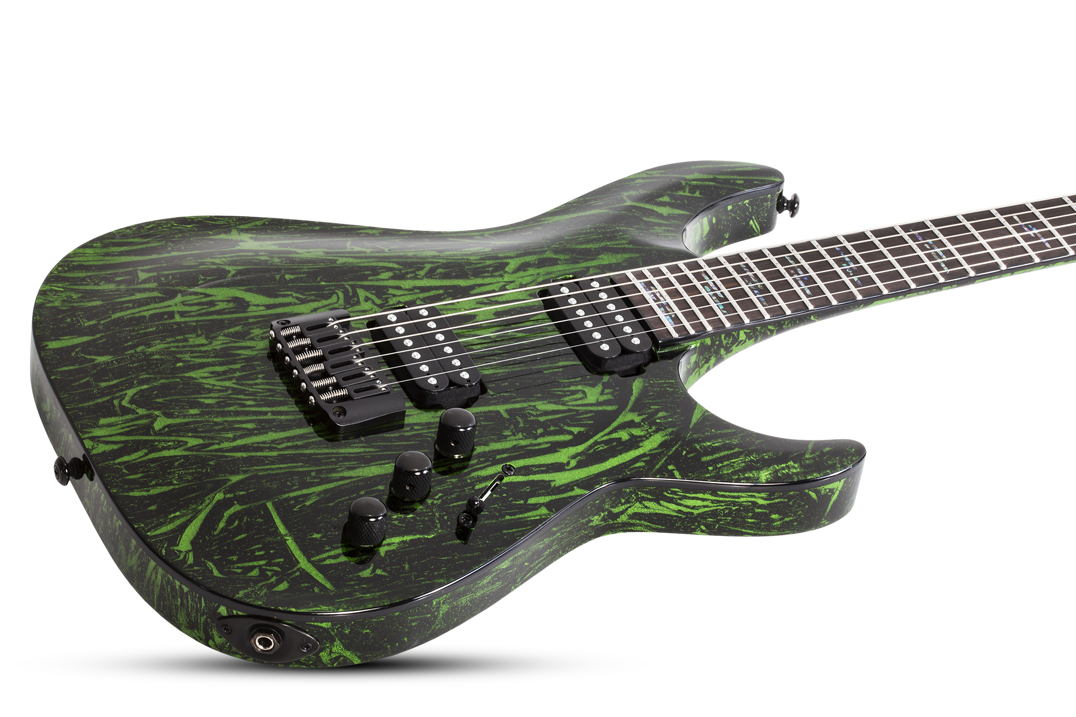 Schecter C-1 Silver Mountain 2h Ht Eb - Toxic Venom - Elektrische gitaar in Str-vorm - Variation 1