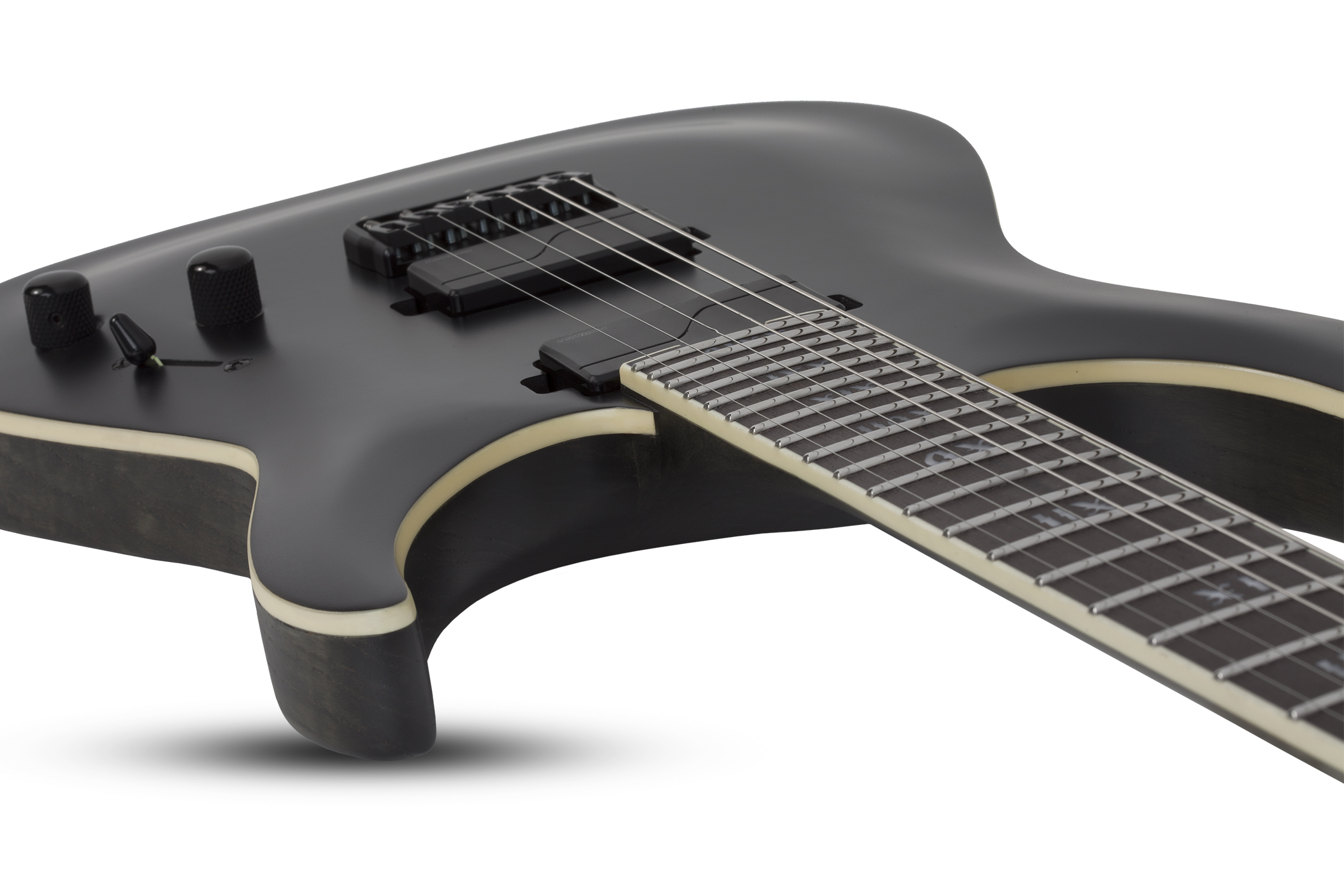 Schecter C-1 Sls Evil Twin 2h Fishman Ht Eb - Satin Black - Elektrische gitaar in Str-vorm - Variation 2