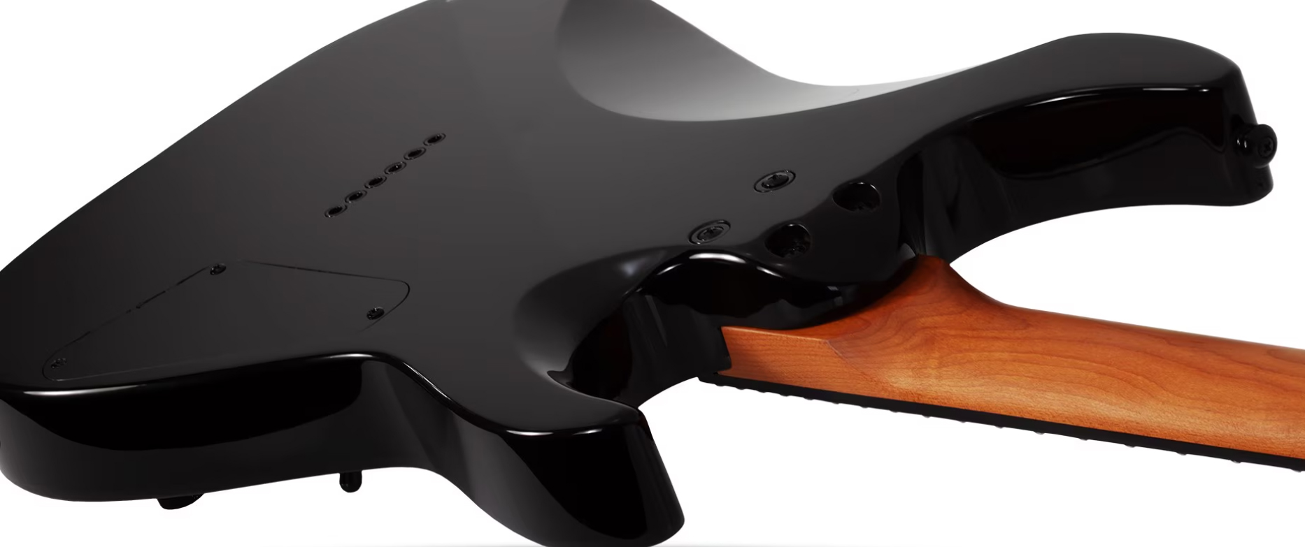 Schecter C-1 Standard Lh Gaucher 2h Ht Rw - Black Fade Burst Burl - Elektrische gitaar in Strat vorm - Variation 4