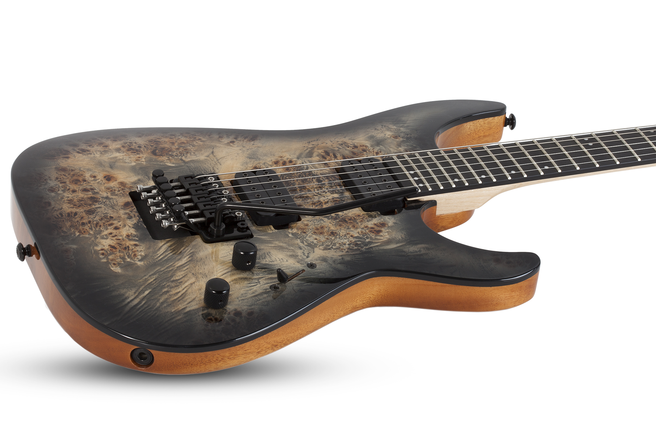 Schecter C-6 Pro Fr 2h Wen - Charcoal Burst - Guitarra eléctrica de doble corte. - Variation 2