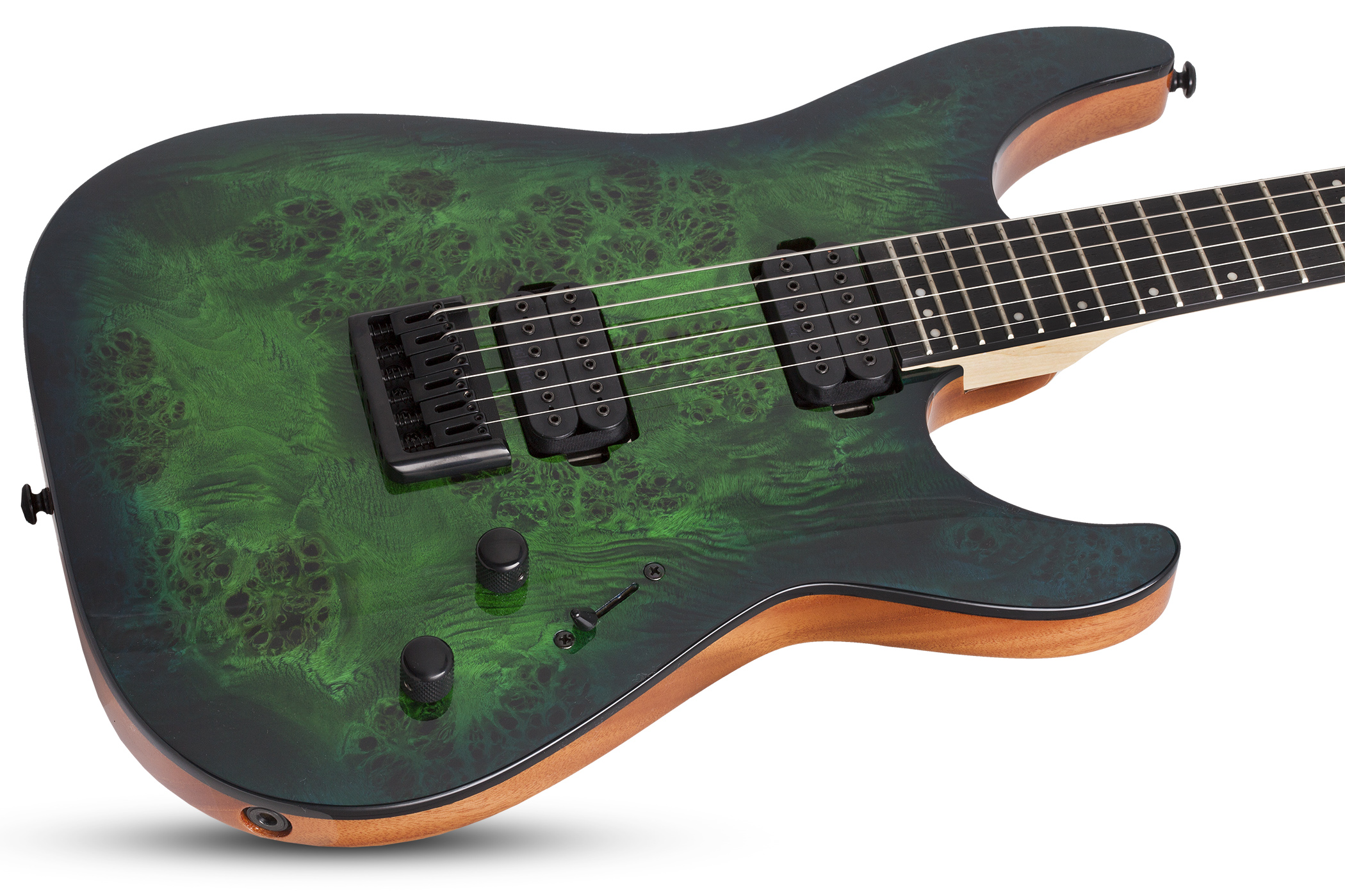 Schecter C-6 Pro 2h Ht Wen - Aqua Burst - Guitarra eléctrica de doble corte. - Variation 1