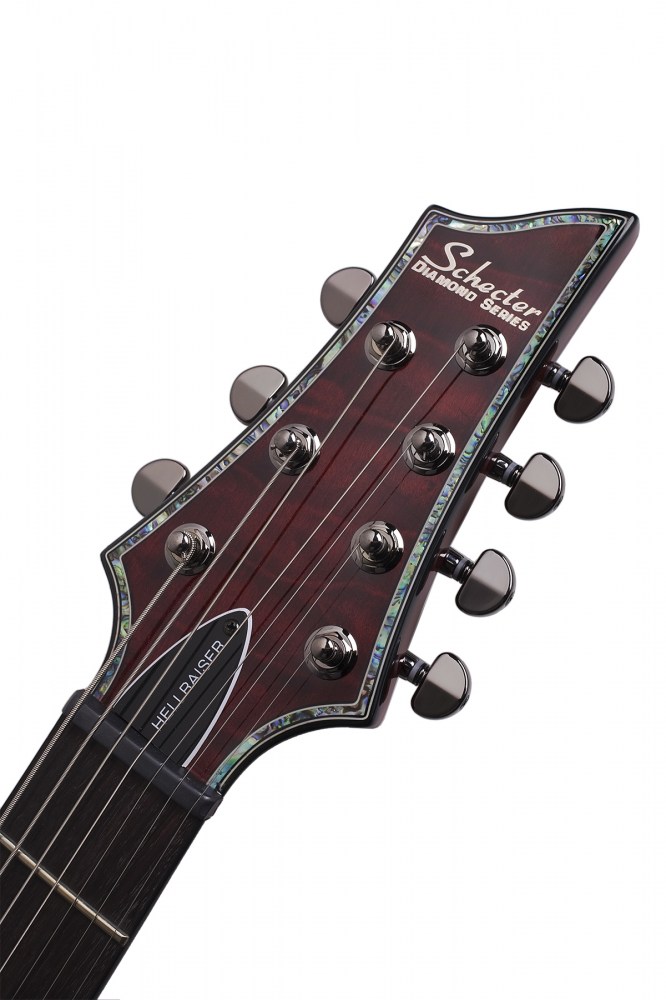 Schecter C-7 Hellraiser 7c 2h Emg Ht Rw - Black Cherry Gloss - 7-snarige elektrische gitaar - Variation 6