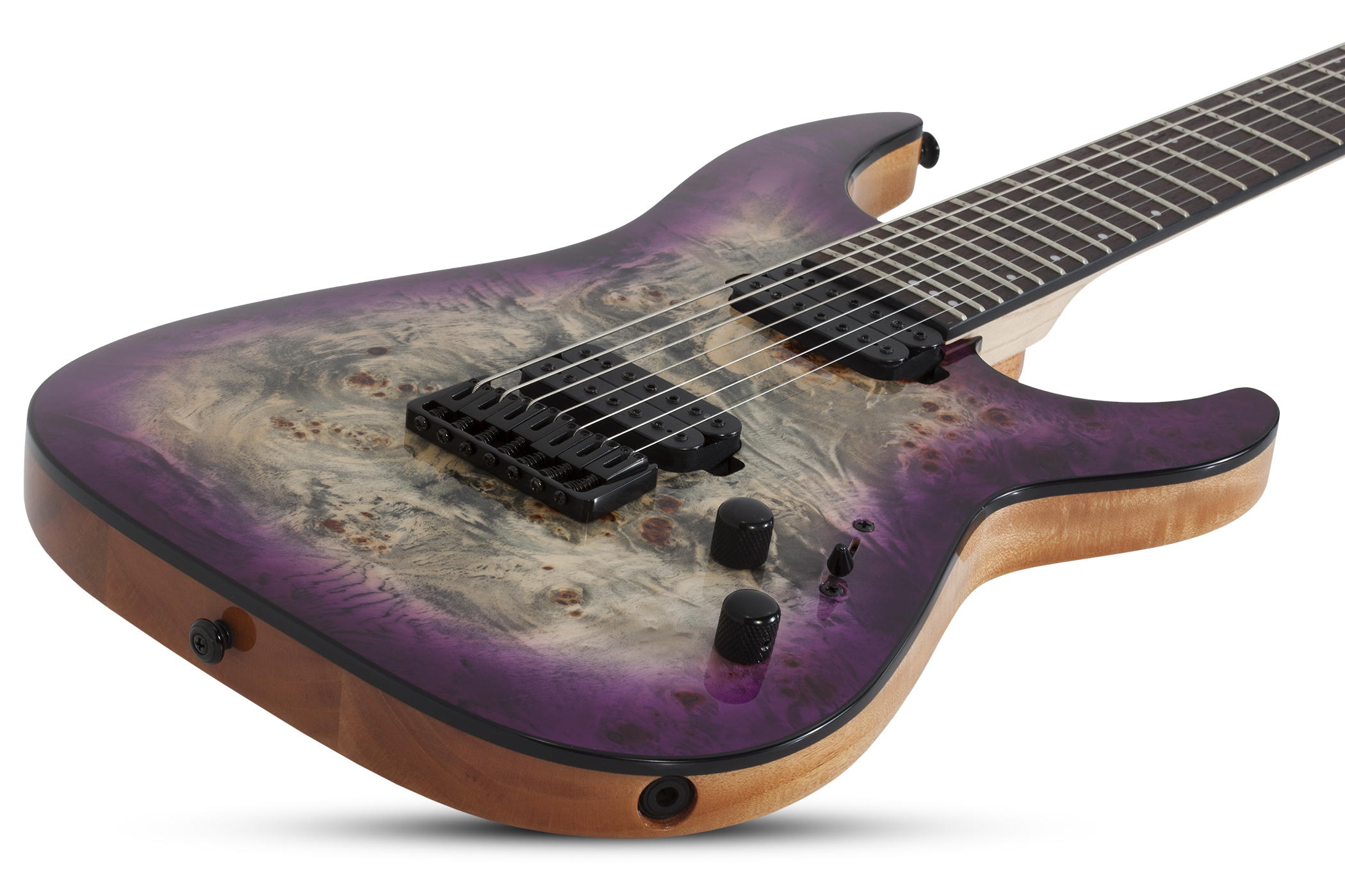 Schecter C-7 Pro 7c 2h Ht Wen - Aurora Burst - 7-snarige elektrische gitaar - Variation 1